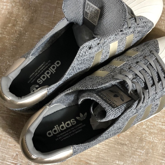 Adidas Superstar Men's Sneaker in Grey - Picture 6 of 7